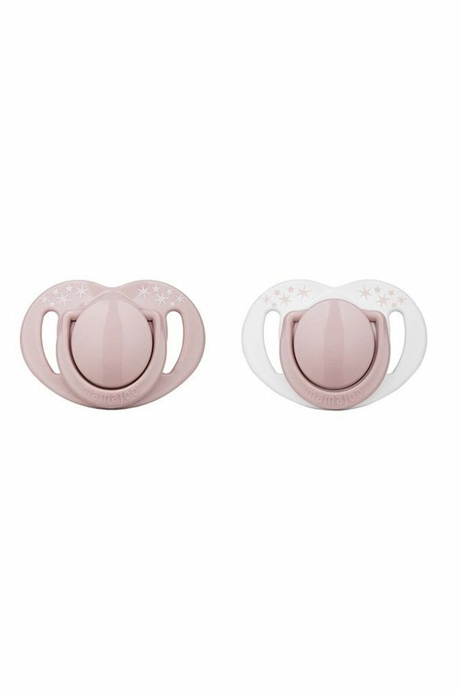 Sterilizasyon & Saklama Kutulu Silikon Ortodontik Ikili Emzik Powder Pink / 6 Ay