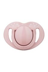 Sterilizasyon & Saklama Kutulu Silikon Ortodontik Ikili Emzik Powder Pink / 6 Ay