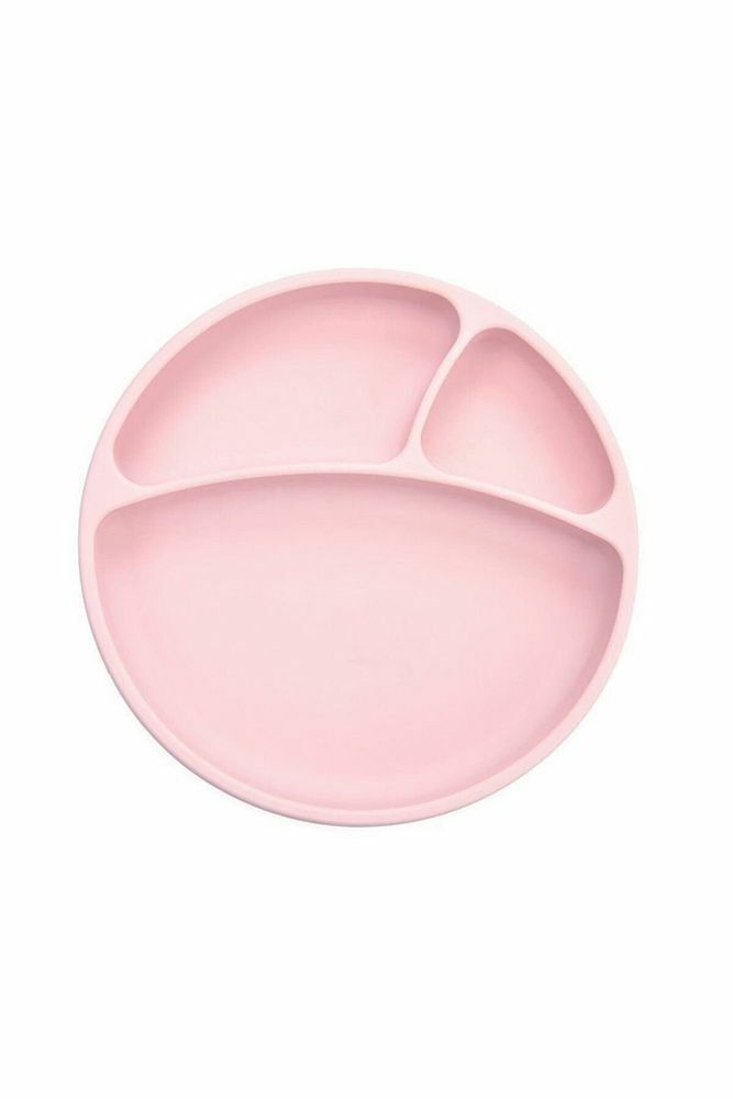Porsiyon Vakum Tabanlı Silikon Tabak Pembe