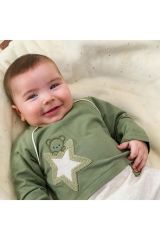 Star Boy Uzun Kollu Alt-Üst Takım %100 Doğal Pamuk