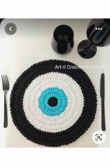 Siyah Nazar Boncuk Modelli Supla 2'li