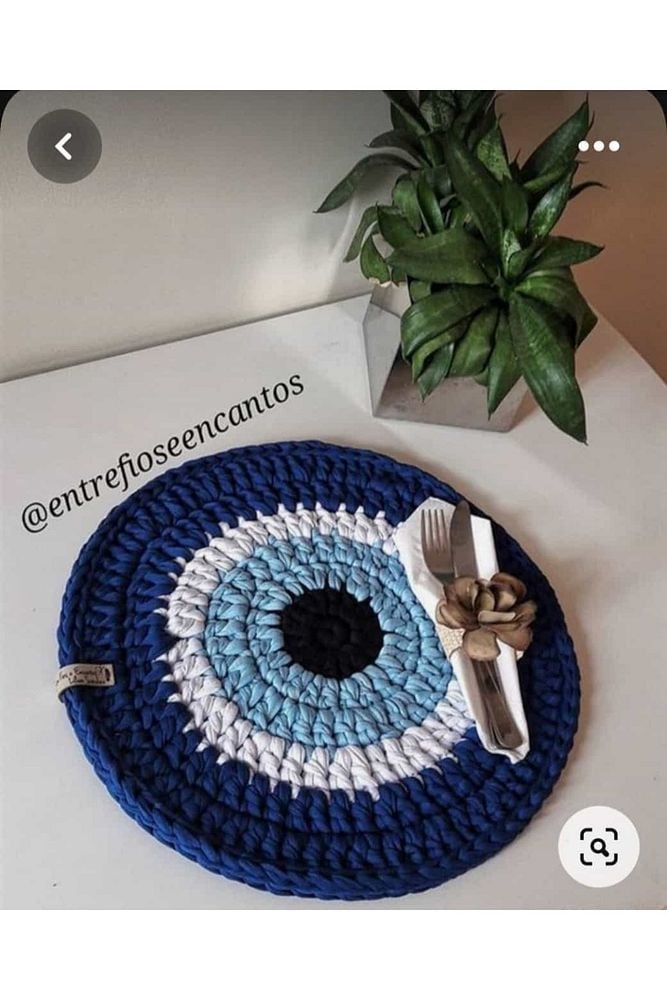Lacivert Nazar Boncuk Model Supla 2'lı