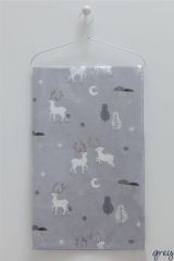 Flannel Pazen Çocuk Battaniyeleri %100 Doğal Pamuk (geyik Desenli) (90x90)