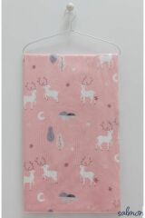 Flannel Pazen Çocuk Battaniyeleri %100 Doğal Pamuk (geyik Desenli) (90x90)