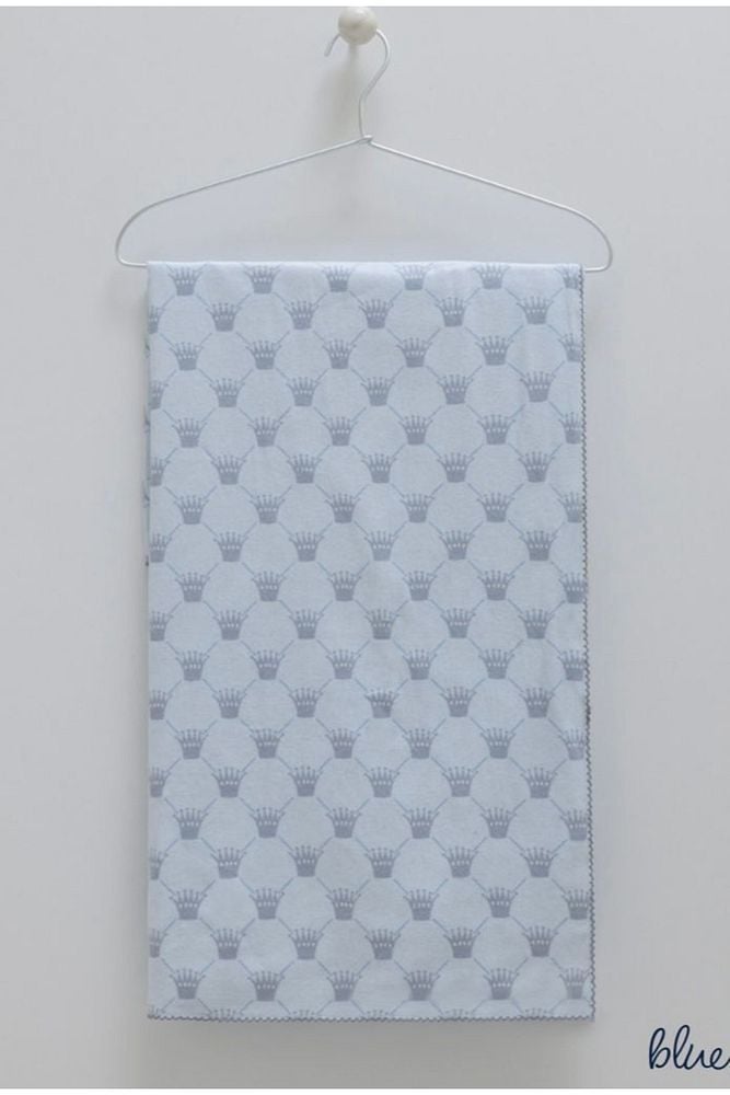 Flannel Pazen Çocuk Battaniyeleri %100 Doğal Pamuk (taç Desenli) (90x90)