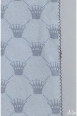 Flannel Pazen Çocuk Battaniyeleri %100 Doğal Pamuk (taç Desenli) (90x90)