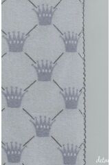 Flannel Pazen Çocuk Battaniyeleri %100 Doğal Pamuk (taç Desenli) (90x90)