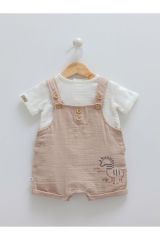Little Giraffe T-shirt & Salopet
