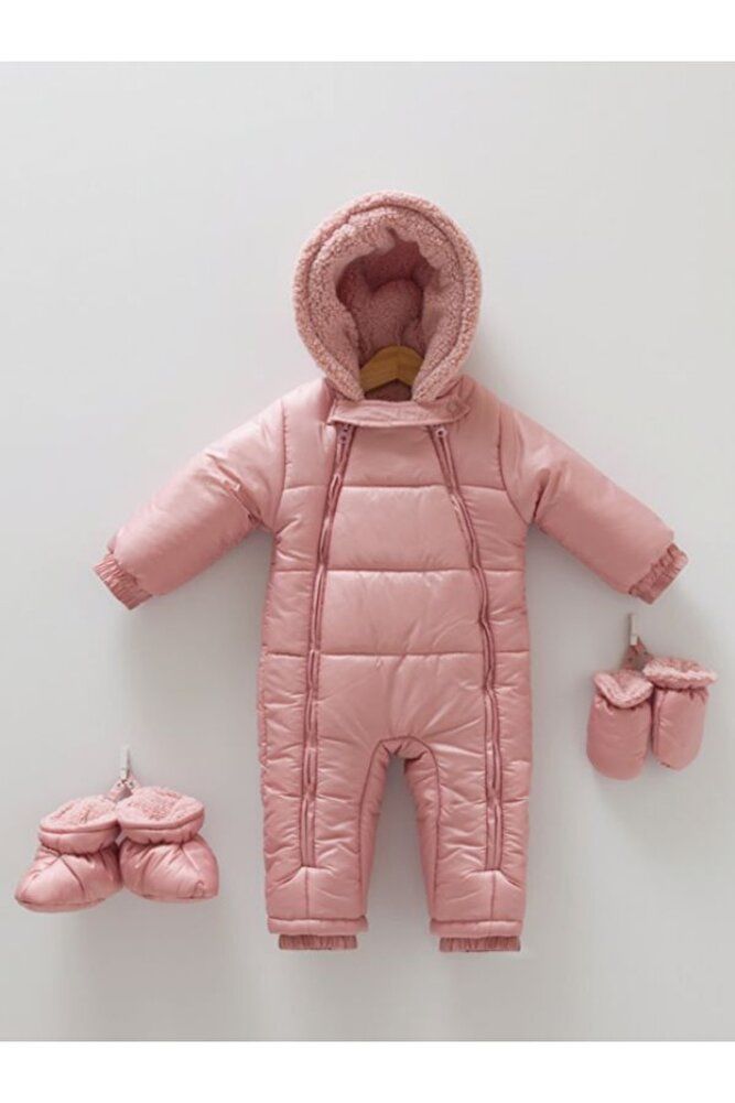 Koyu Pembe Astronot Tulum Içi Kürklü