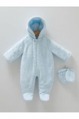 Mavi Erkek Bebek Astronot Tulum Kalın
