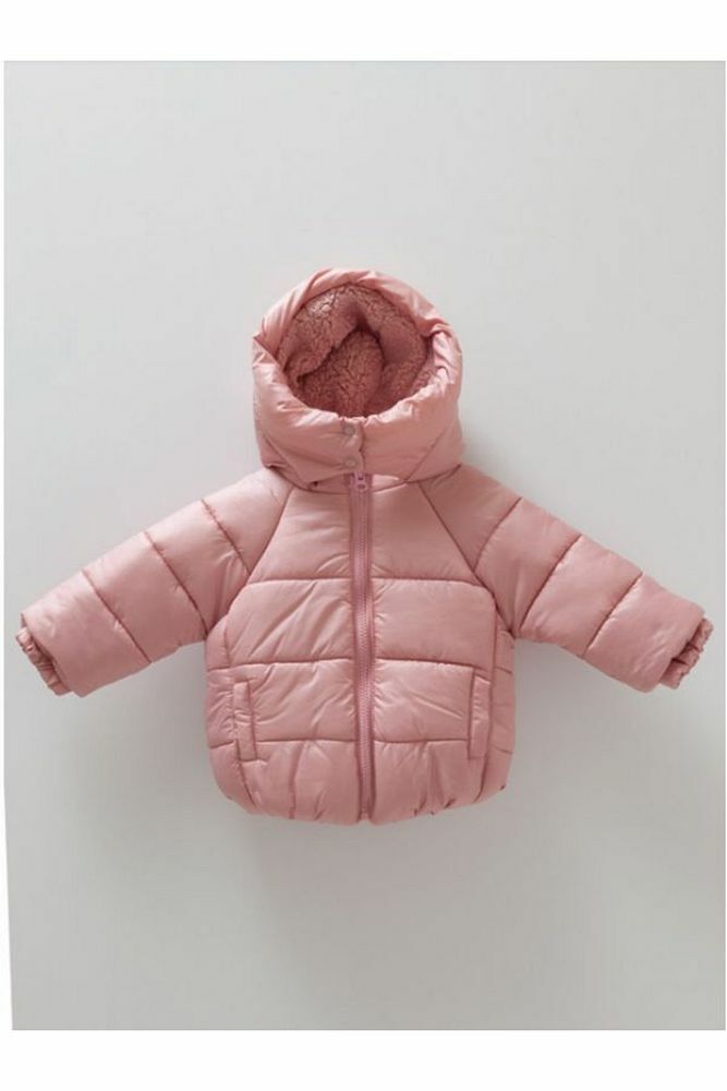 Koyu Pembe Içi Kürklü Mont Koyu Pembe - 3 YAŞ