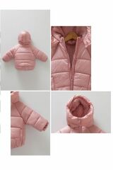 Koyu Pembe Içi Kürklü Mont Koyu Pembe - 3 YAŞ