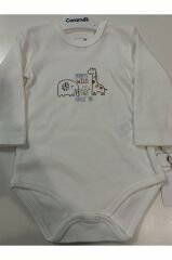 Uzun Kollu Çıtçıtlı Body (zürafalı)