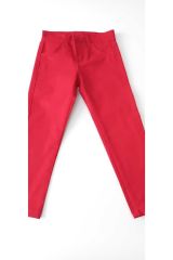 Kırmızı Kot Pantolon Unisex