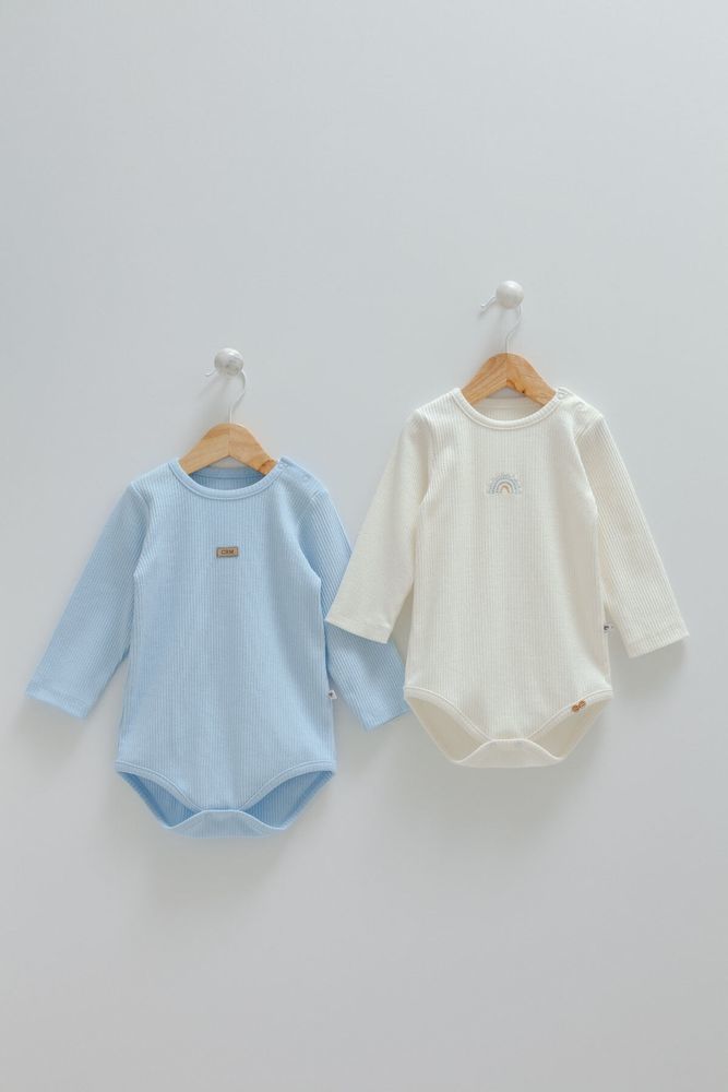2'li Fitilli Uzun Kollu Çıtçıtlı Body