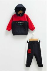 Orıgınal Yazılı Sweatshirt Takım