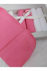 Bebek Ağız Mendili 7'li Set Krem Pembe