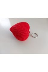 Amigurumi Kalp Anahtarlık