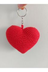 Amigurumi Kalp Anahtarlık