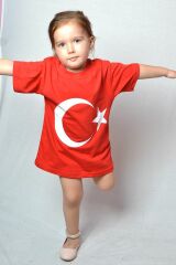 Çocuk Türk Bayraklı T-shirt